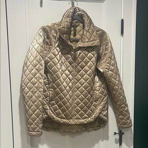 Athleta warm, gold quilted puffer